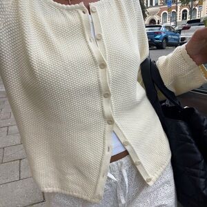 Djerf Avenue Amorini Cardigan Cream size XXL